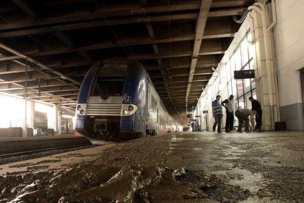 La gare de Cannes a subi de gros dégâts