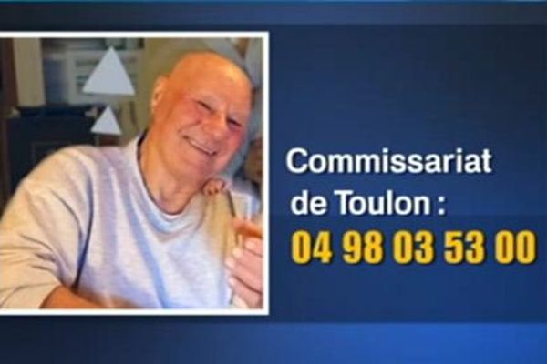 Une disparition inquiétante à la Garde dans le Var : Gérard Pardies, 77 ans. Pour toutes informations : 04 98 03 53 00