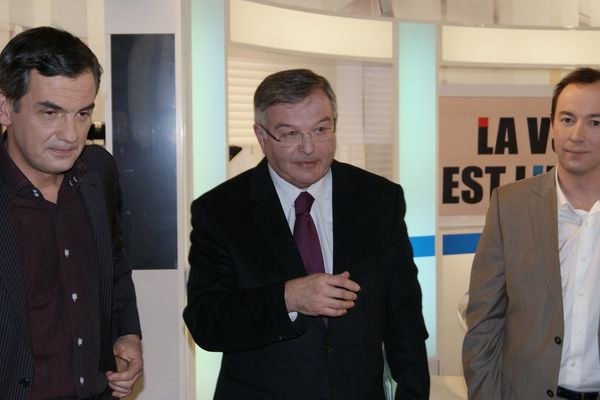 Michel Mercier entouré d'Olivier Michel et Paul Satis  