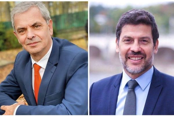 Christophe Bouchet (à gauche) et Benoist Pierre (à droite) vont faire front commun au second tour des élections municipales à Tours.