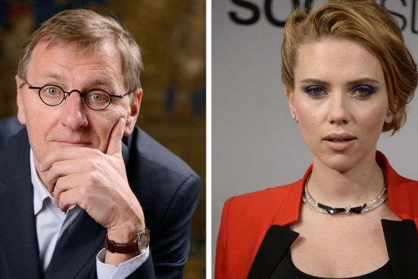 Grégoire Delacourt et Scarlett Johansson.