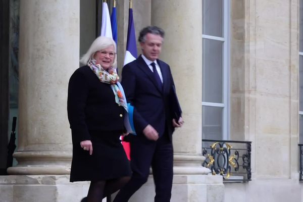 Catherine Vautrin aux côtés de Christophe Béchu, Ministre de la Transition écologique et de la Cohésion des territoires de France