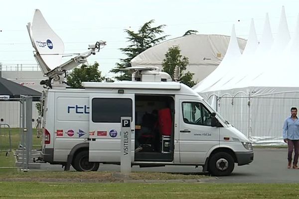 Un centre de presse a été installé au Haillan