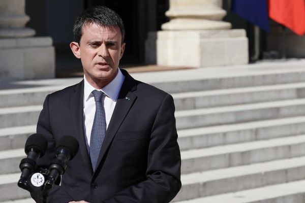 Manuel Valls s'est exprimé à la sortie d'un conseil de défense à Paris.