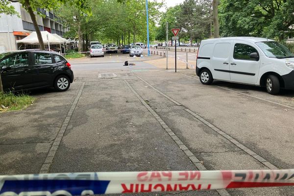 Lieu où s'est déroulée l'attaque au couteau, ce lundi 17 juin 2024, dans le quartier de Borny à Metz.