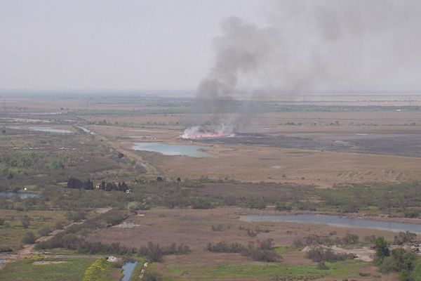  L'incendie a brûlé 169 hectares d'espaces naturels sur le site d'ArcelorMittal à Fos-sur-Mer.