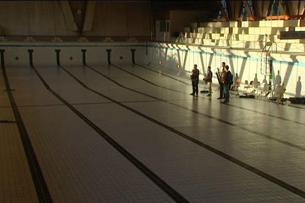 Le quatuor Machaut en répétition dans la piscine d'Orléans-La Source