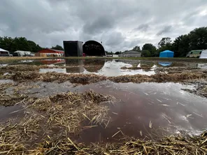 Dégâts sur le site du Jardin du Michel ce vendredi 31 mai 2024