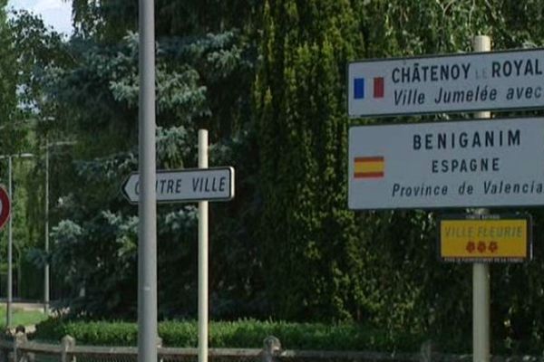 La ville de Châtenoy-le-Royal, dans l'agglomération de Chalon-sur-Saône, en Saône-et-Loire.