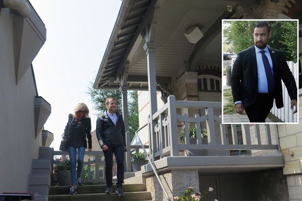 La villa des macron au Touquet. En médaillon, Alexandra Benalla