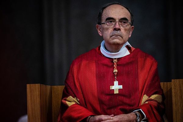 L'ancien archevêque de Lyon, Philippe Barbarin, le 28 juin dernier - Cathédrale Saint-Jean - archives