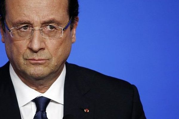 François Hollande, président de la république française, lors d'une conférence de presse à l'Elysées le 12 novembre 2013