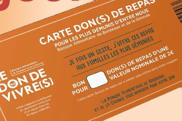 Ces bons seront distribués aux entrées ou en caisse des supermarchés partenaires. Un bon = 2 euros sur le compte client de la banque alimentaire 