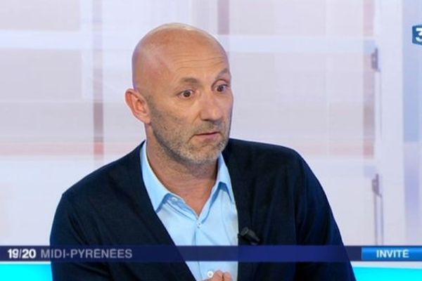 Fabien Barthès sur le plateau de France 3 Midi-Pyrénées