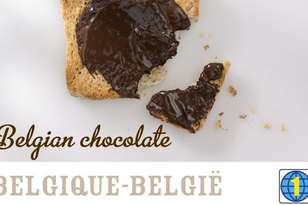 Un des timbres au chocolat, bientôt disponibles en Belgique.