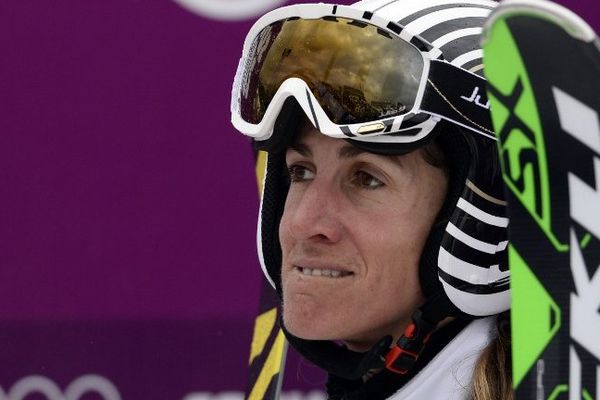 Ophélie David, 4ème en ski cross aux JO de Sotchi. 