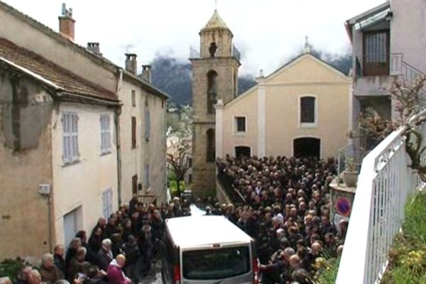 Près de 400 personens ont assisté aux obsèques de Dumè Gallet, le 21 avril dans son village de Riventosa