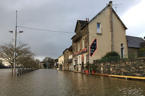 Une météo marquée encore par les pluies et les crues comme ici à Guipry -Messac dans le sud de l'Ille-et-Vilaine