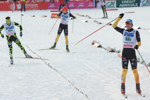 Arrivée Team sprint Chaux-Neuve 2013