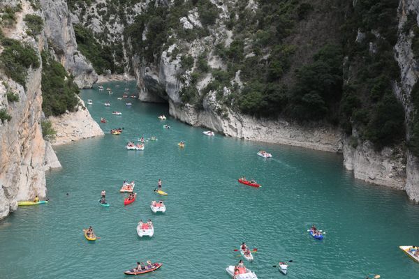 Dans les Gorges du Verdon, on mesure chaque année une fréquentation touristique importante. Comme ici, au Pont du Galetas en 2022.