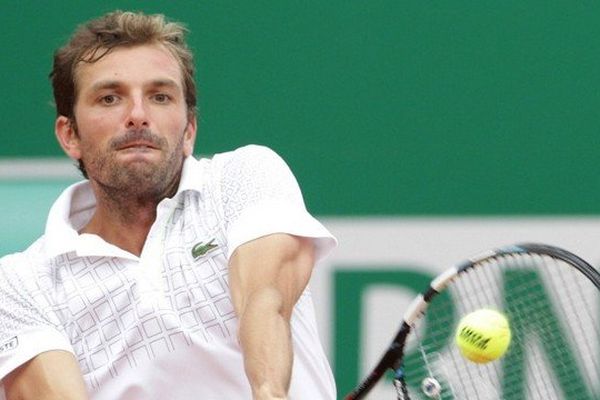 Julien Benneteau à Monaco le 16 avril 2014. 