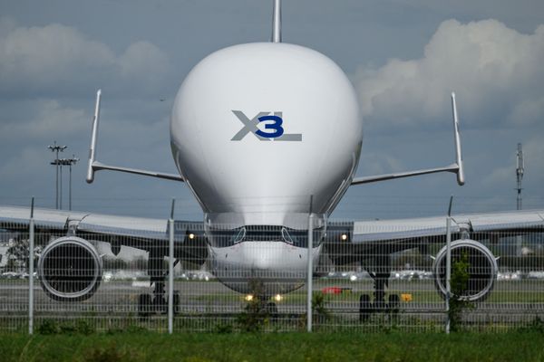 Airbus Beluga à Toulouse (Haute-Garonne) le 2 mai 2024.