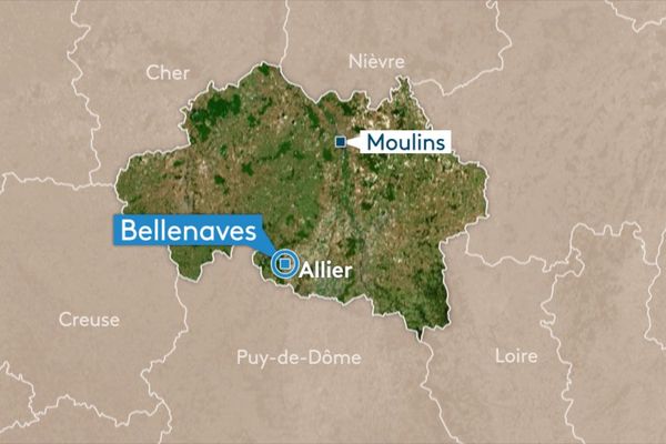 Les secours ont déployé de très gros moyens dans un accident de la circulation qui a fait un blessé grave et un blessé léger à Bellenaves (Allier)