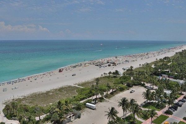 La plage de Miami en Floride