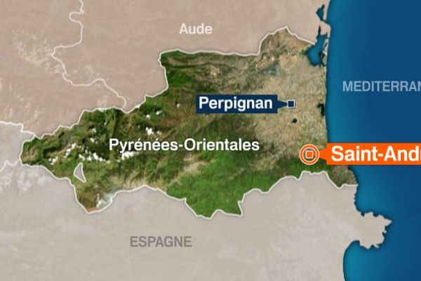 Saint-André, Pyrénées-Orientales,  carte