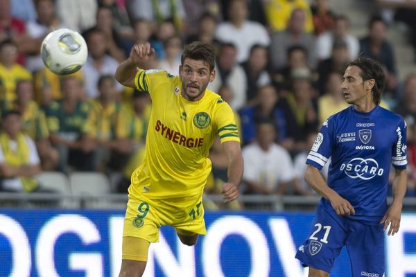  Nantes le 10 août 2013, Filip Djordjevic lors de la rencontre face au SC Bastia 