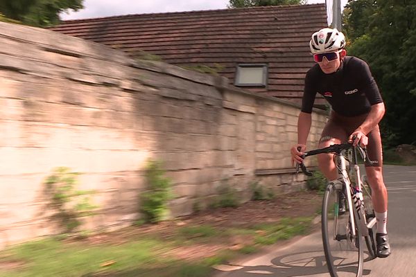 Matys Grisel à l'entraînement, le 16 septembre 2022.