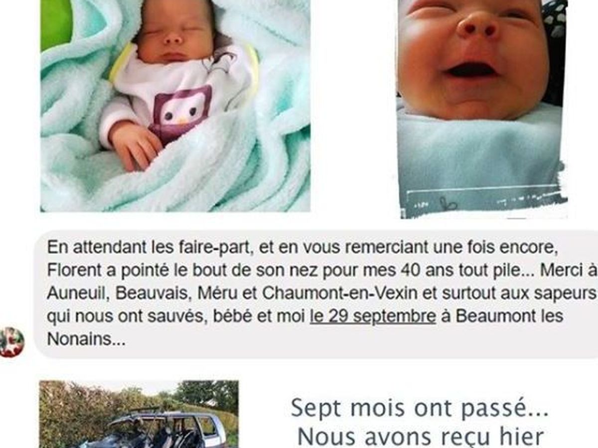 Victime D Un Grave Accident Alors Qu Elle Etait Enceinte Elle Envoie Un Message Facebook Au Sdis60 Qui L A Sauve