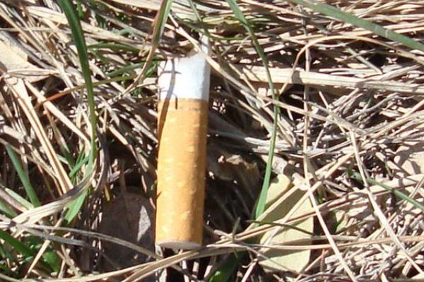 La cigarette, cause accidentelle d'incendie.