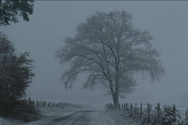 Le début du mois de décembre 2017 marqué, en Corrèze, par l'arrivée de la neige.