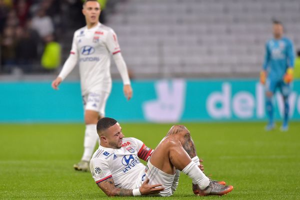  Memphis Depay a été victime d'une rupture du ligament croisé antérieur du genou gauche face à Rennes (1-0) dimanche en Championnat de France