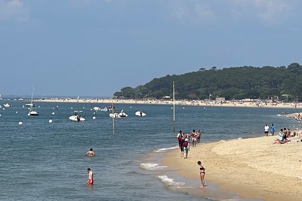 La plage du Moulleau à Arcachon.