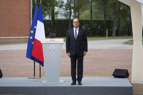 François Hollande à Calais ce lundi 26 septembre 2016.