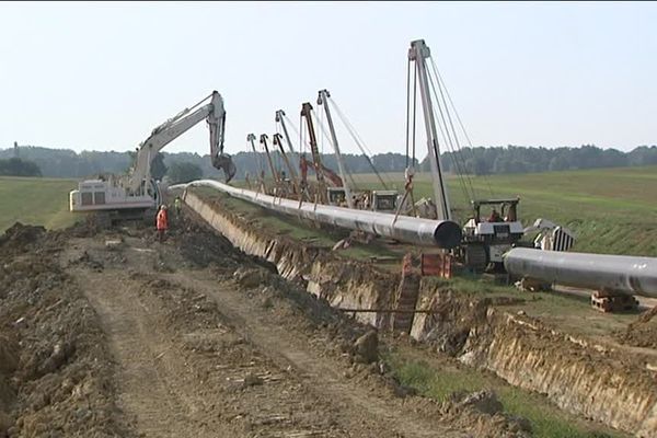 Un aperçu du chantier à Montpont-en-Bresse (71)