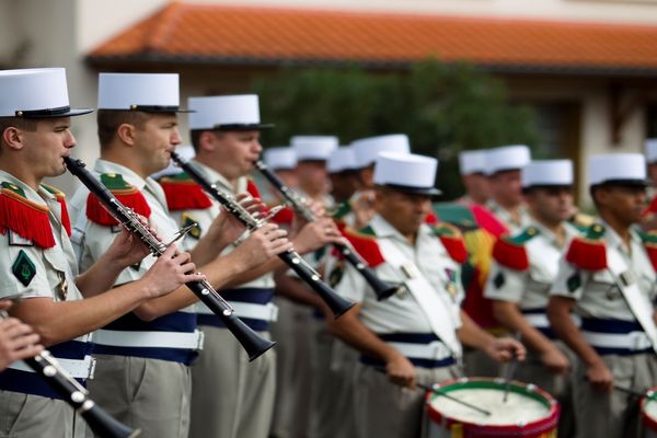 La musique de la Légion étrangère du gourverneur de Marseille