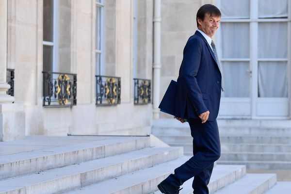 Nicolas Hulot, Ministre de la Transition Écologique et Solidaire en sortie du conseil des Ministres du 3 août 2018