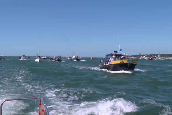 Rassemblement de bateaux ce mercredi 27 juillet.