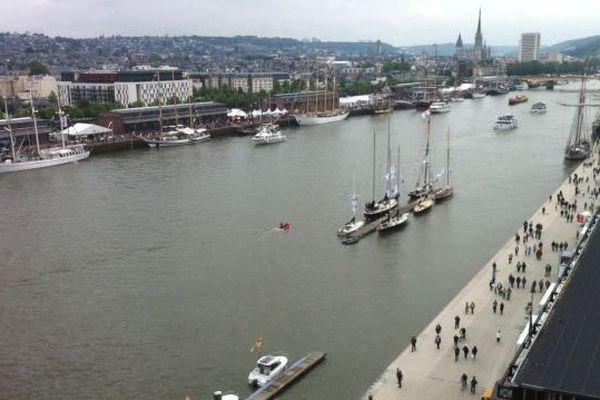 Les quais de Seine à Rouen pendant l'Armada.