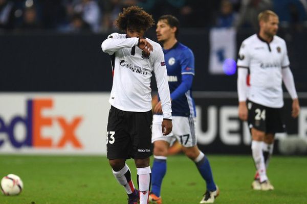 L'OGC NIce a été battu 2-0 par le FC Schalke 04 à Gelsenkirchen (Allemagne), le 24 novembre 2016
