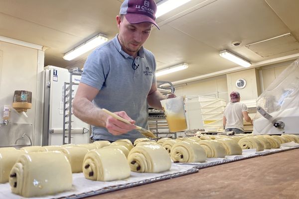 Sylvain Belouin, champion de France 2023 du meilleur pain au chocolat.