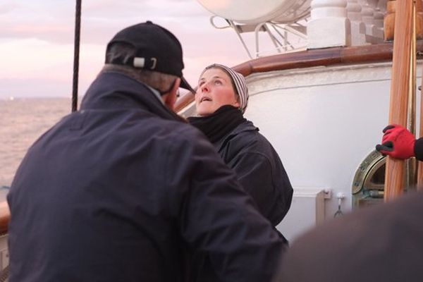 Agnès est gabier instructeur sur le Belem