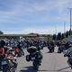 La fédération française des motards en colère manifestent actuellement sur l'auroute A9, contre l'instauration du contrôle technique pour les deux-roues.