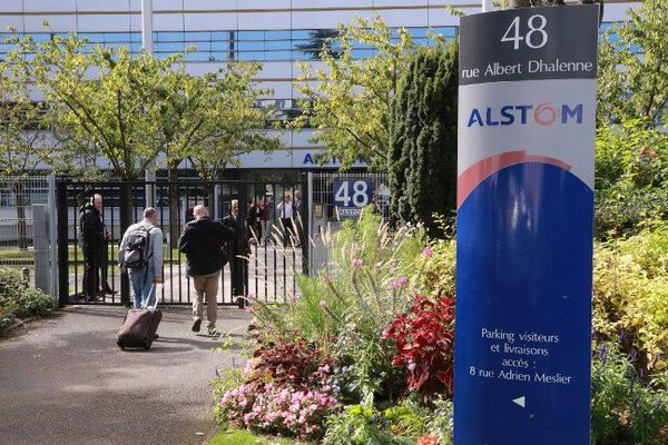 Le siège du groupe Alstom à Saint-Ouen en Seine Saint-Denis