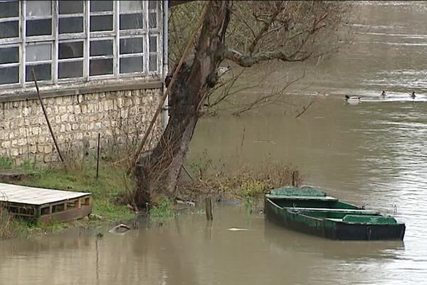 Le Clain à Poitiers ce vendredi 5 janvier.