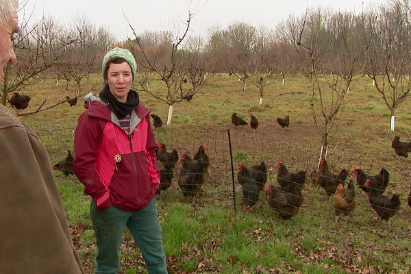 Amandine Pacaud ouvre les portes de sa ferme pour faire découvrir le métier d'agriculteur.