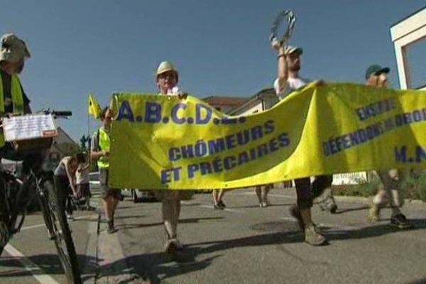 La marche des chômeurs à Haguenau